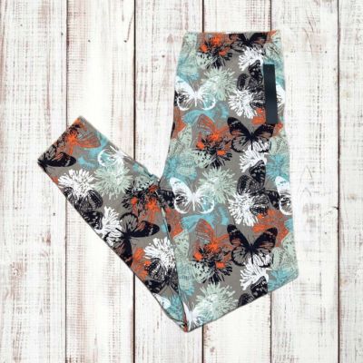 Women’s Leggings Depot Butterfly Print Plus Size 3X-4X NWT Extra Stretchy Soft